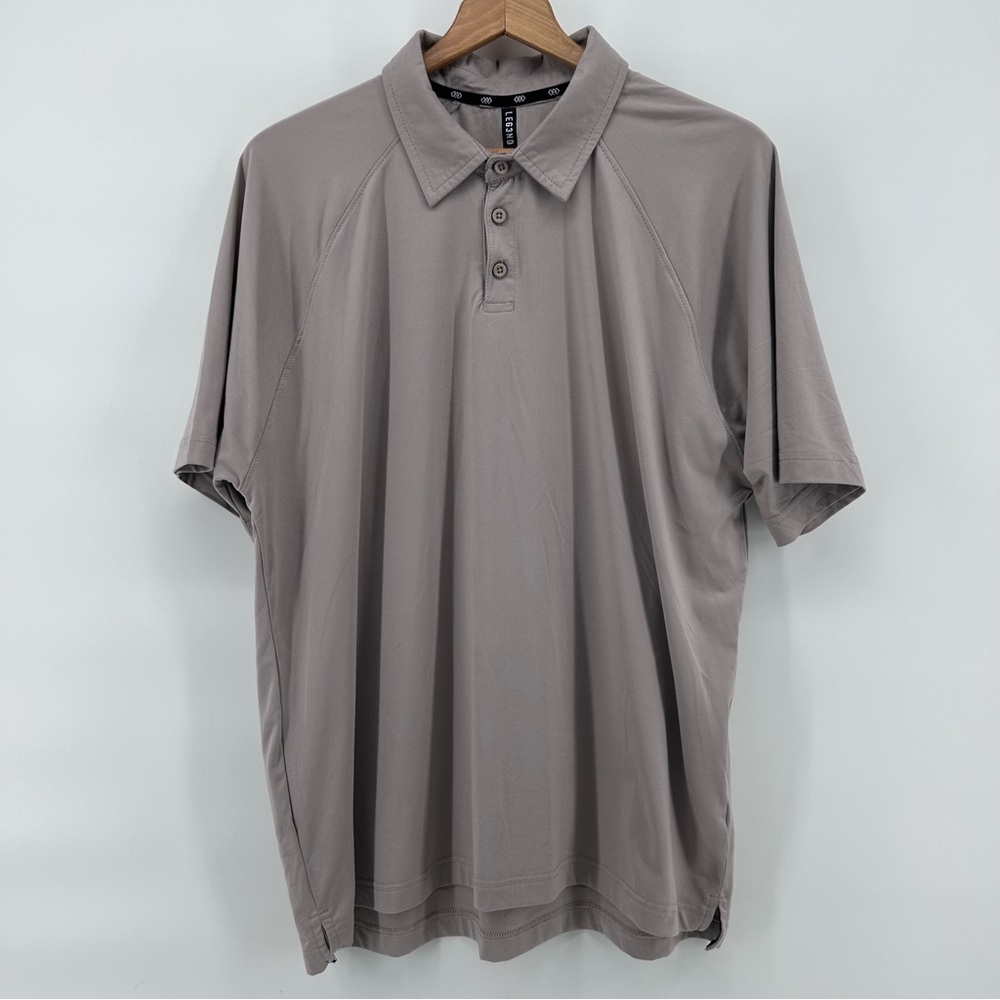 Leg3nd Inspire‎ Golf Polo Mens XL Gray Performance Stretch Athletic